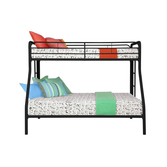 Twin over Full size Bunk Bed in Sturdy Black Metal - Tampa Home & Garden Store