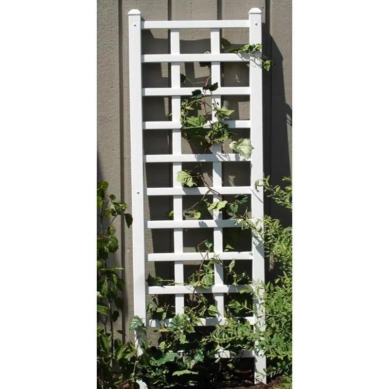 6.25 Ft Wall Trellis in White Vinyl - Made in USA - Tampa Home & Garden Store