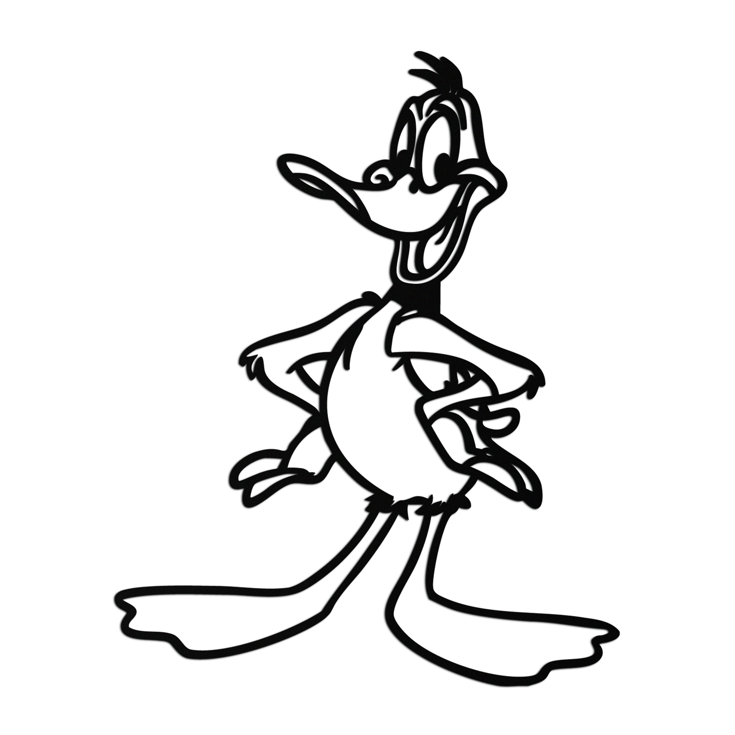Daffy Duck Metal Wall Art – Classic Cartoon Character Silhouette for Fans- KAF663 - Tampa Home & Garden Store