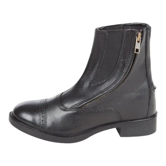 Daisy Clipper children's side-zip paddock boots, black leather cap toe on Tampa Home & Garden Store