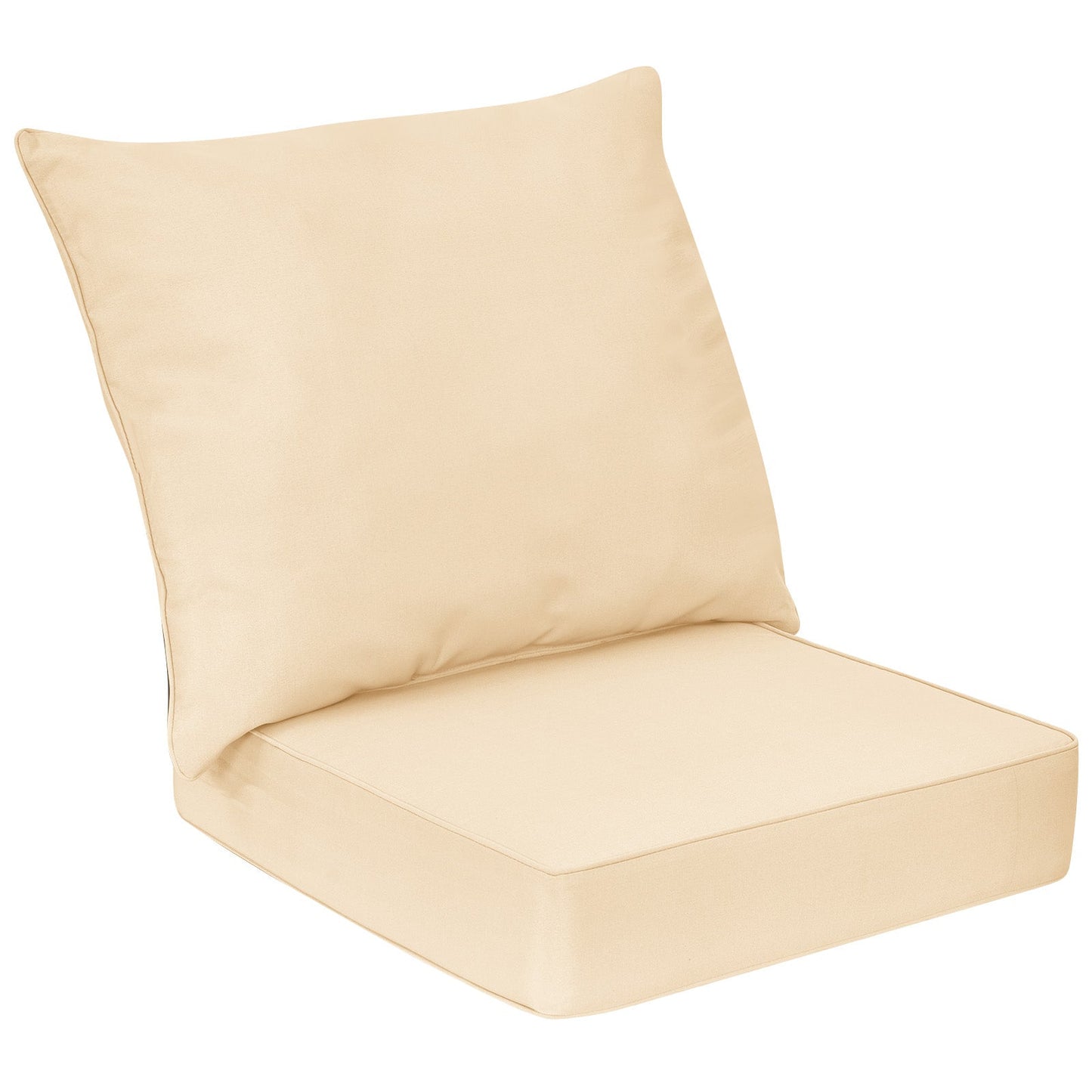 Juego de almohadones profundos para silla con cuerdas para interior y exterior - Azul