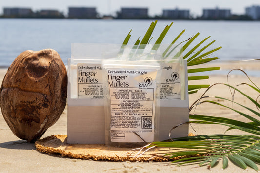 Dehydrated Finger Mullets for Cats & Dogs — 100% Single Ingredient | Raw Instincts | Qty: 5 Fish - Tampa Home & Garden Store