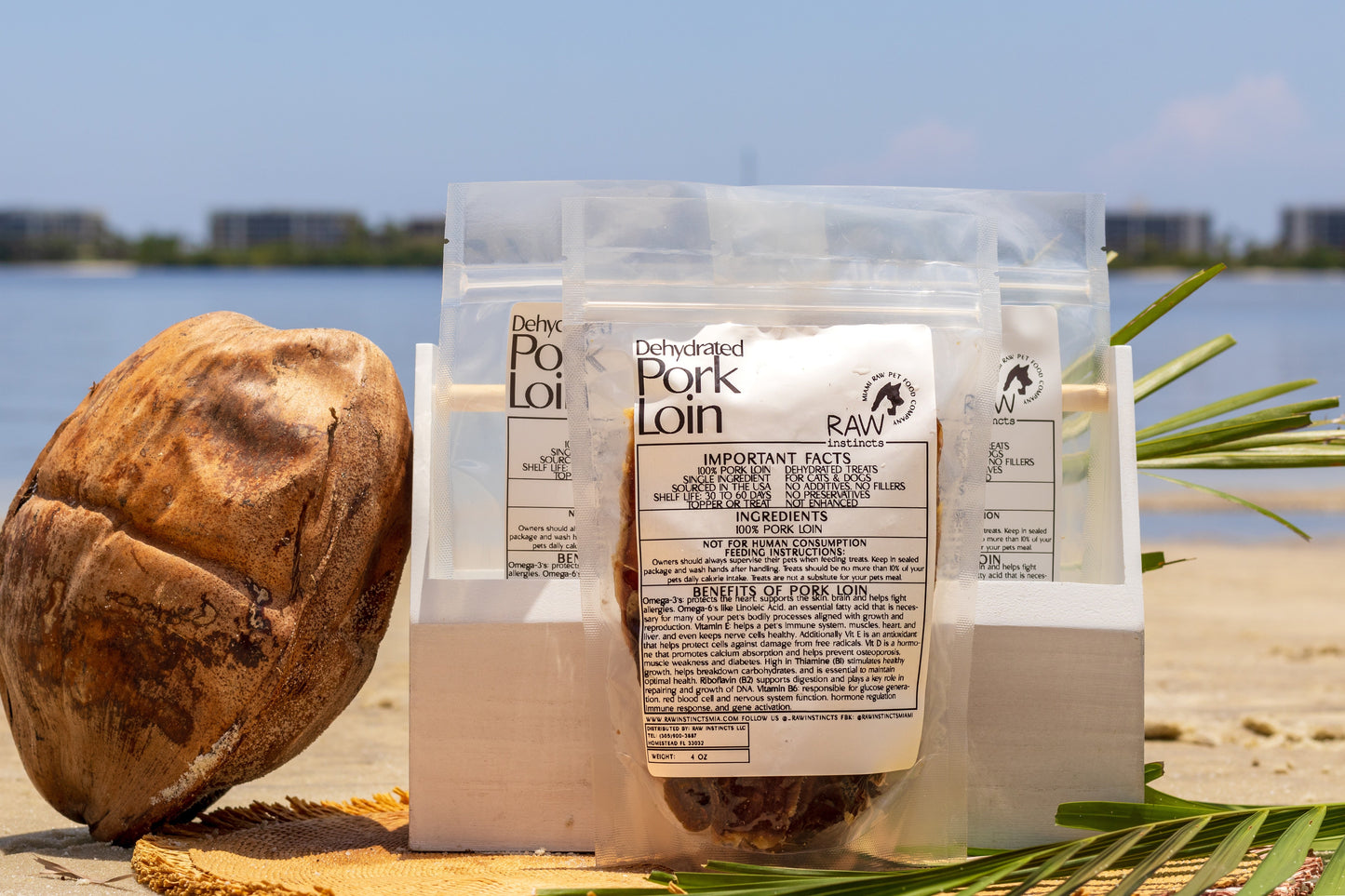 Dehydrated Pork Loin | Raw Instincts | USA-Sourced, Small Batch Treat for Cats & Dogs - Tampa Home & Garden Store