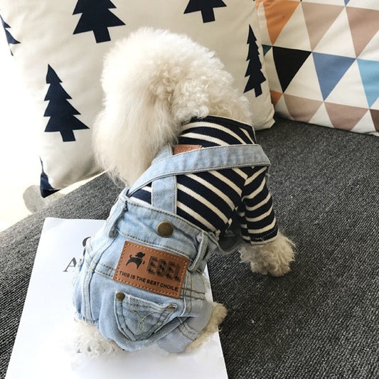 Denim Jumpsuit for Small Pets - Tampa Home & Garden Store