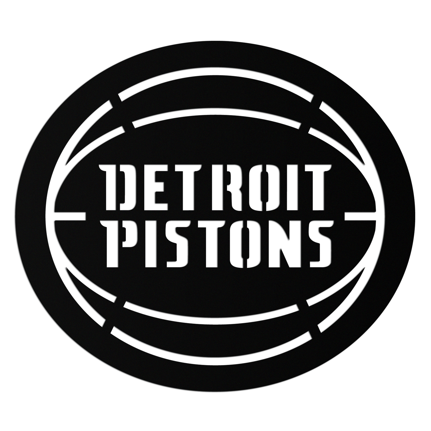Detroit Pistons Metal Wall Art – Bold Basketball Logo Design for Sports Enthusiasts- KAF673 - Tampa Home & Garden Store