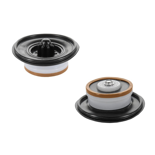 100 Series Anti-Siphon Valve diaphragms, two-pack, black plastic with brown gaskets on Tampa Home & Garden Store