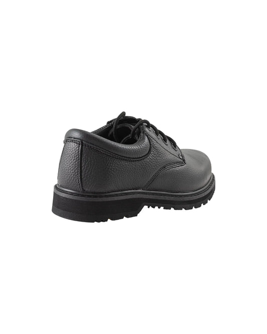 Shoes Diehard black oxford slip resistant work shoe with leather upper and rugged sole on Tampa Home & Garden Store