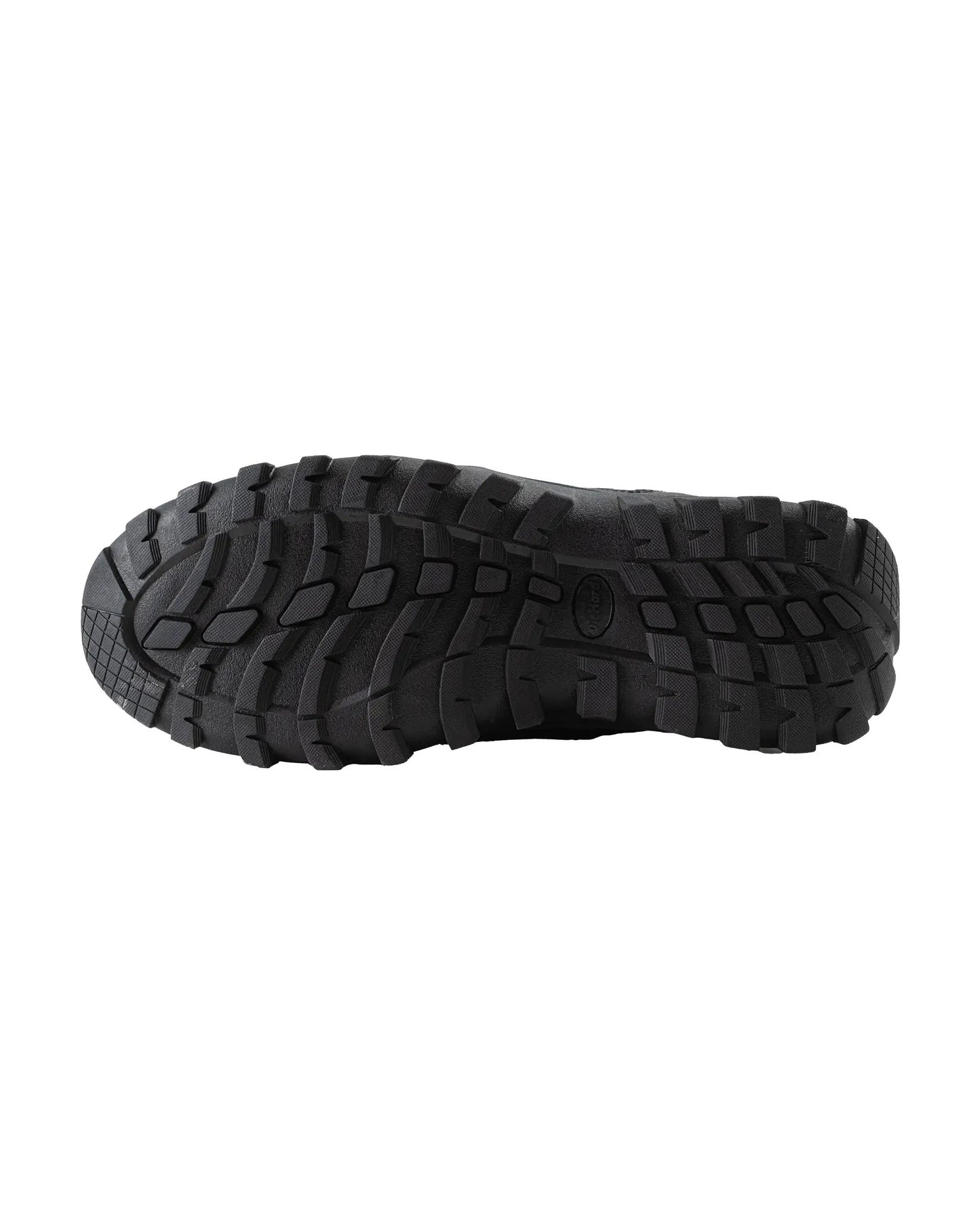 Diehard Black Tactical Steel Toe Work Shoes outsole with rugged lug tread on Tampa Home & Garden Store
