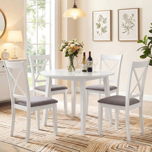 Dining Chairs Set of 4 with Padded Back and Seat