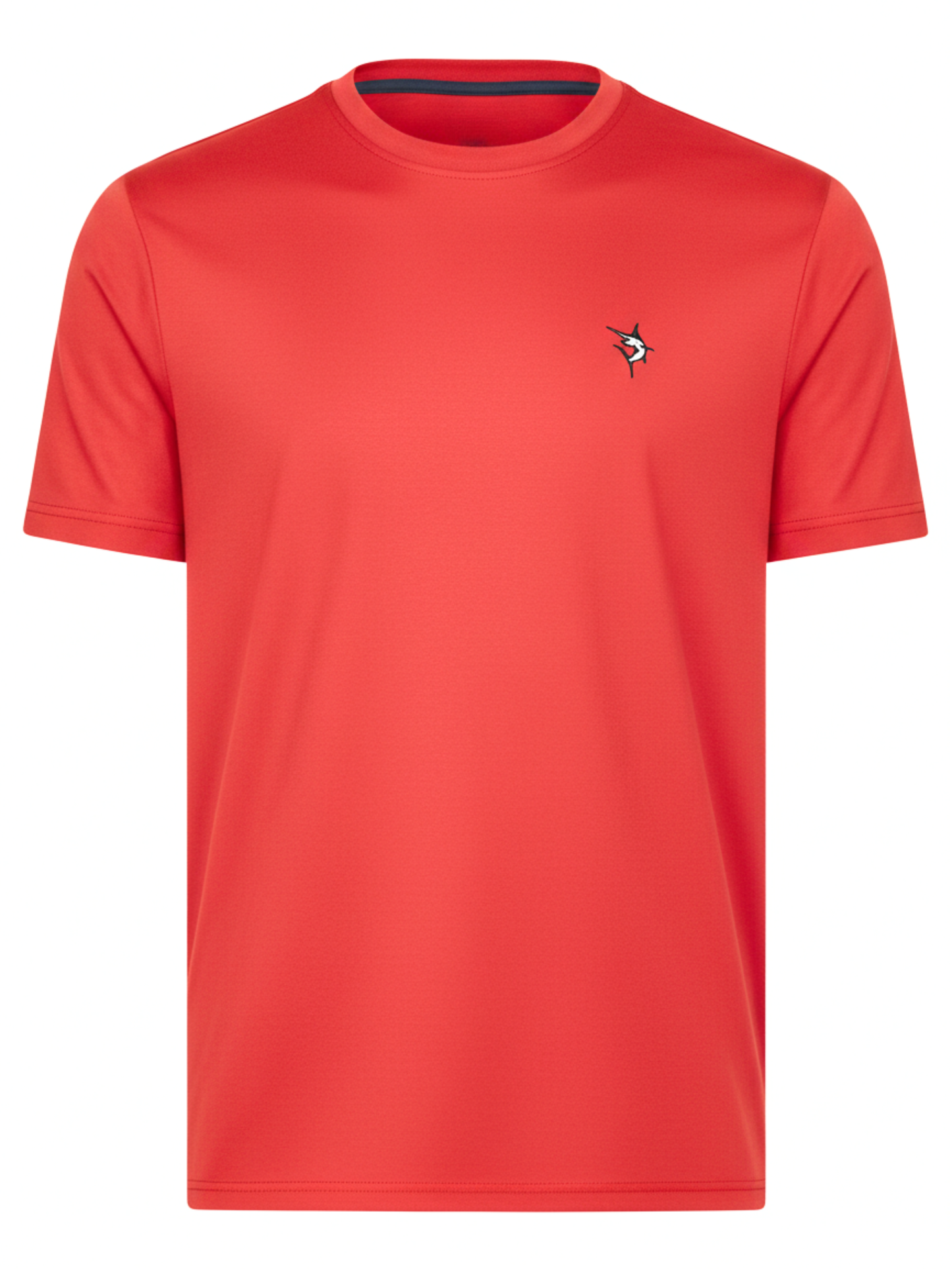 Dockside Performance Tee red with left chest logo White Water Life on Tampa Home & Garden Store