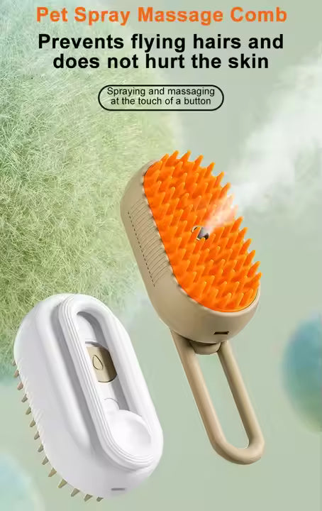 Dog Spray Massage Comb 3 in 1 Rechargeable - Tampa Home & Garden Store