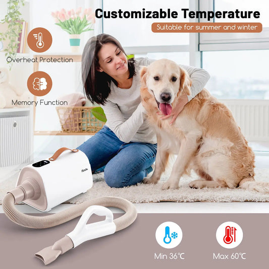 Dog Cat Hair Blower with negative ion function and adjustable temp DirectDeals on Tampa Home & Garden Store