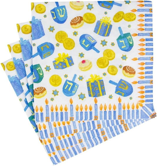 Dreidel, Dreidel, Dreidel Napkin Cocktail - Tampa Home & Garden Store