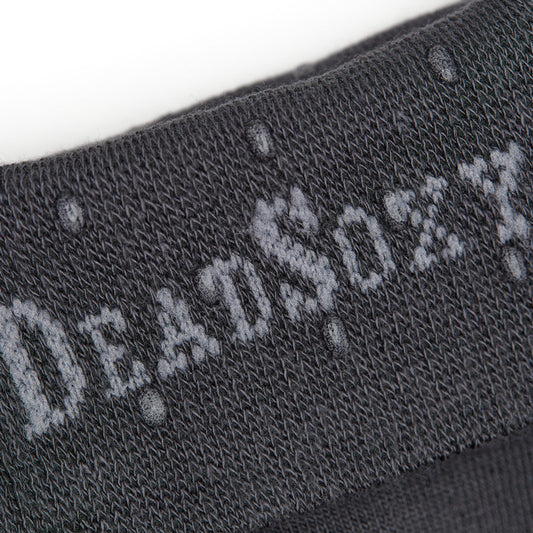 Asher 6-Pack Charcoal Dress Socks, boardroom socks with close-up charcoal knit texture on Tampa Home & Garden Store