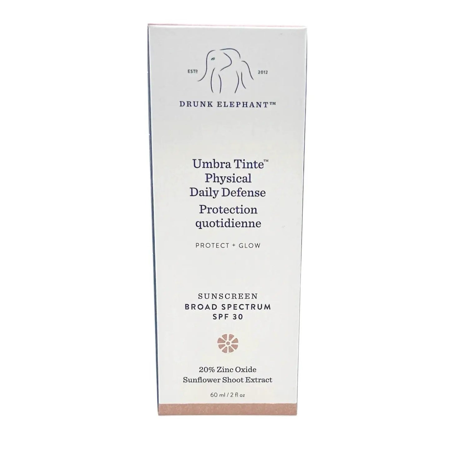 Drunk Elephant Umbra Tinte Physical Daily Defense SPF 30 White Sunscreen Box on Tampa Home & Garden Store