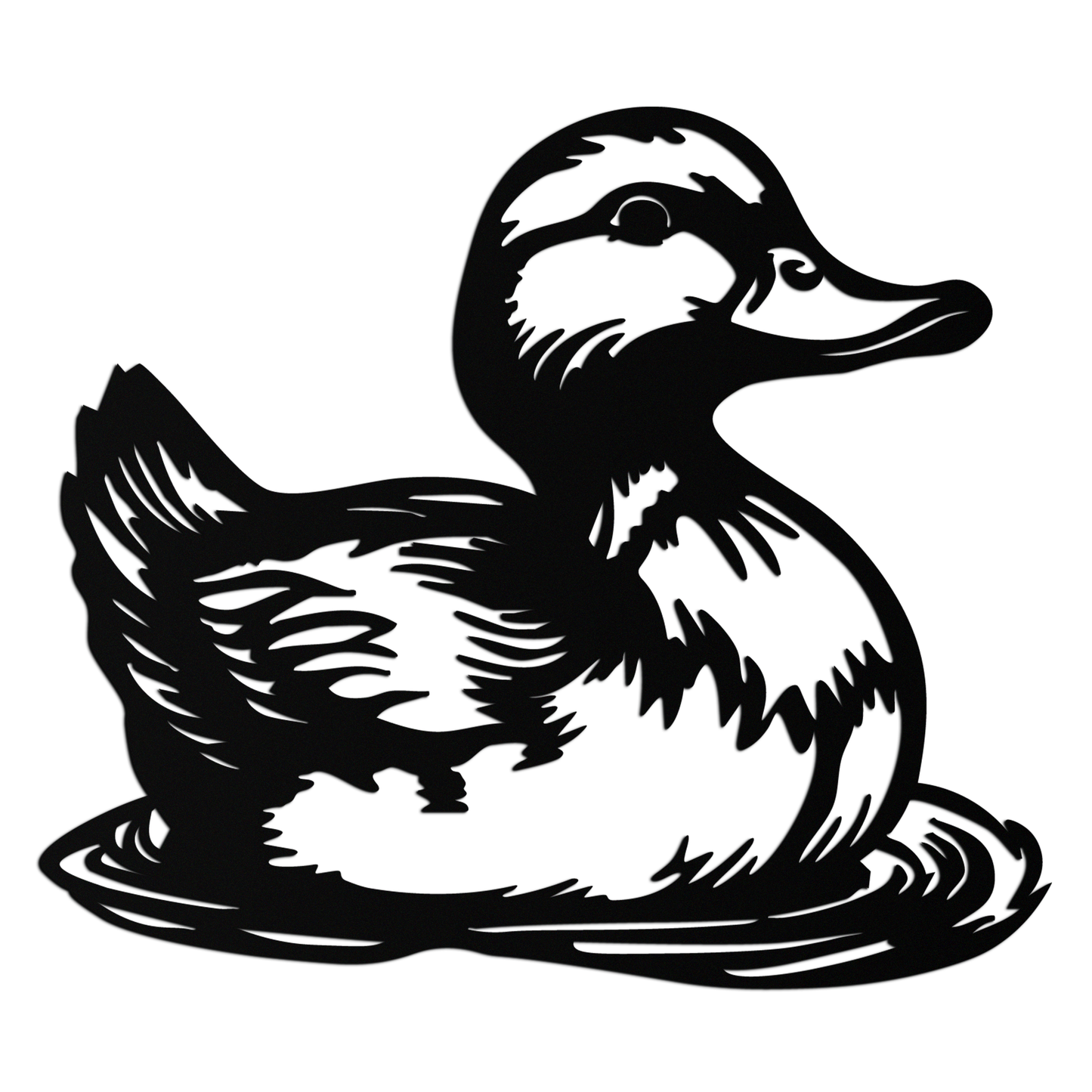 Duckling Metal Wall Art – Adorable Animal Silhouette for Farmhouse or Kids' Room Decor- KAF688 - Tampa Home & Garden Store