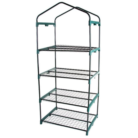 Durable 4-Tier Plant Stand Greenhouse with Zippered PVC Cover - Tampa Home & Garden Store