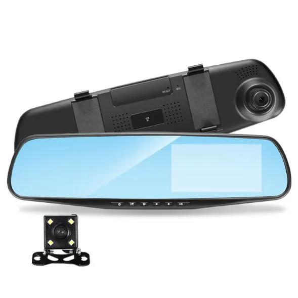 Full HD car DVR mirror dash cam with 4.3 inch display and dual lens on Tampa Home & Garden Store