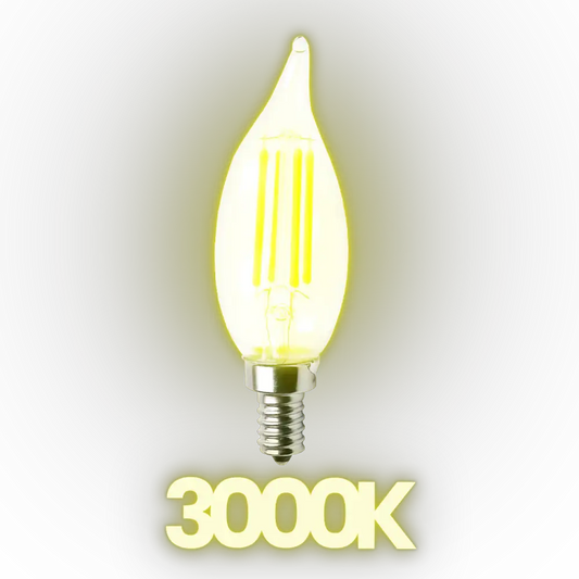 E12 3W LED Filament Candelabra Outdoor Bulbs Dimmable Energy Saving Light Bulb - Tampa Home & Garden Store