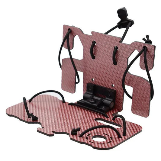 Tactical MOLLE vest with folding phone carrier, pink-red panels, VIP Digital Presence on Tampa Home & Garden Store
