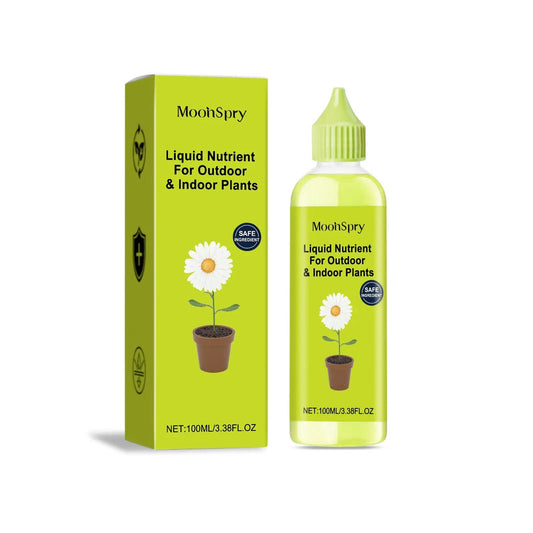 Moonspry liquid fertilizer for outdoor and indoor plants, lime green bottle with daisy label, 2pc on Tampa Home & Garden Store