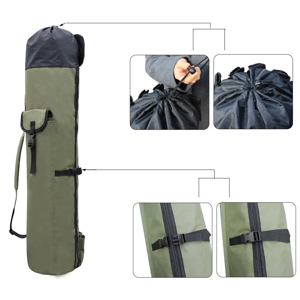 Fishing rod bag case nylon green top, drawstring, side pocket Tampa Store on Tampa Home & Garden Store