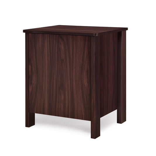 Nightstand with drawer storage in wenge finish, dark wood, rectangular top, sturdy legs on Tampa Home & Garden Store