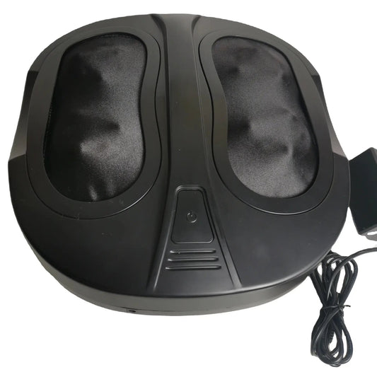 Electric deep foot massager with heat, black corded massager with two foot pods on Tampa Home & Garden Store