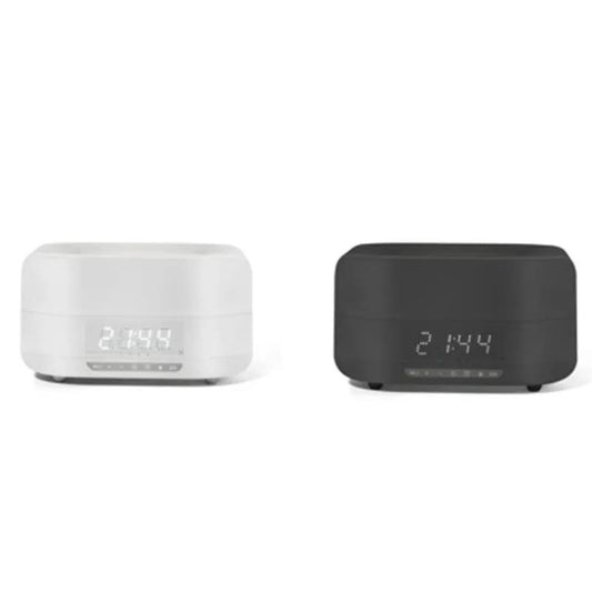 Flame humidifier with Bluetooth speaker and clock, white and black two units, aromatherapy on Tampa Home & Garden Store