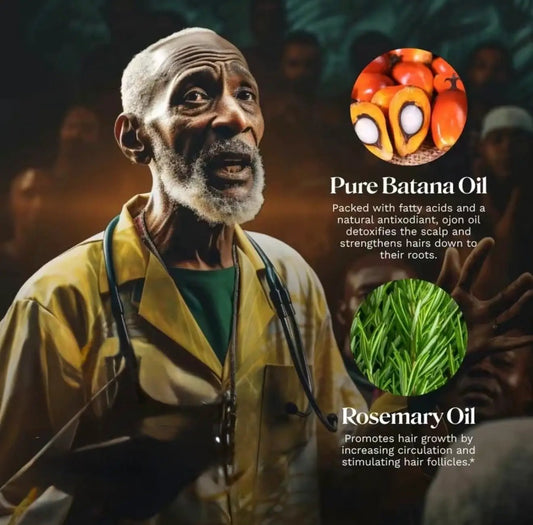 BataRoot Strength Oil for Hair Growth blend with batana oil and rosemary oils on Tampa Home & Garden Store