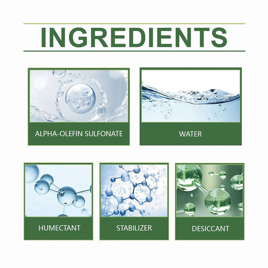 Liquid Lawn Green Spray ingredients: alpha-olefin sulfonate and water tiles with humectant on Tampa Home & Garden Store