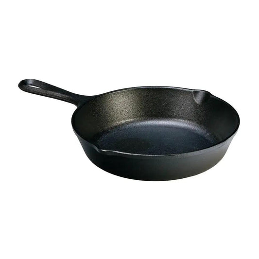 8-inch preseasoned cast iron skillet with pour spouts, black, HomePacific on Tampa Home & Garden Store