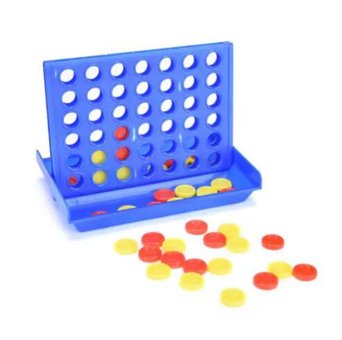 Connect 4 in a Line Board Game for kids, blue plastic board with red and yellow discs on Tampa Home & Garden Store