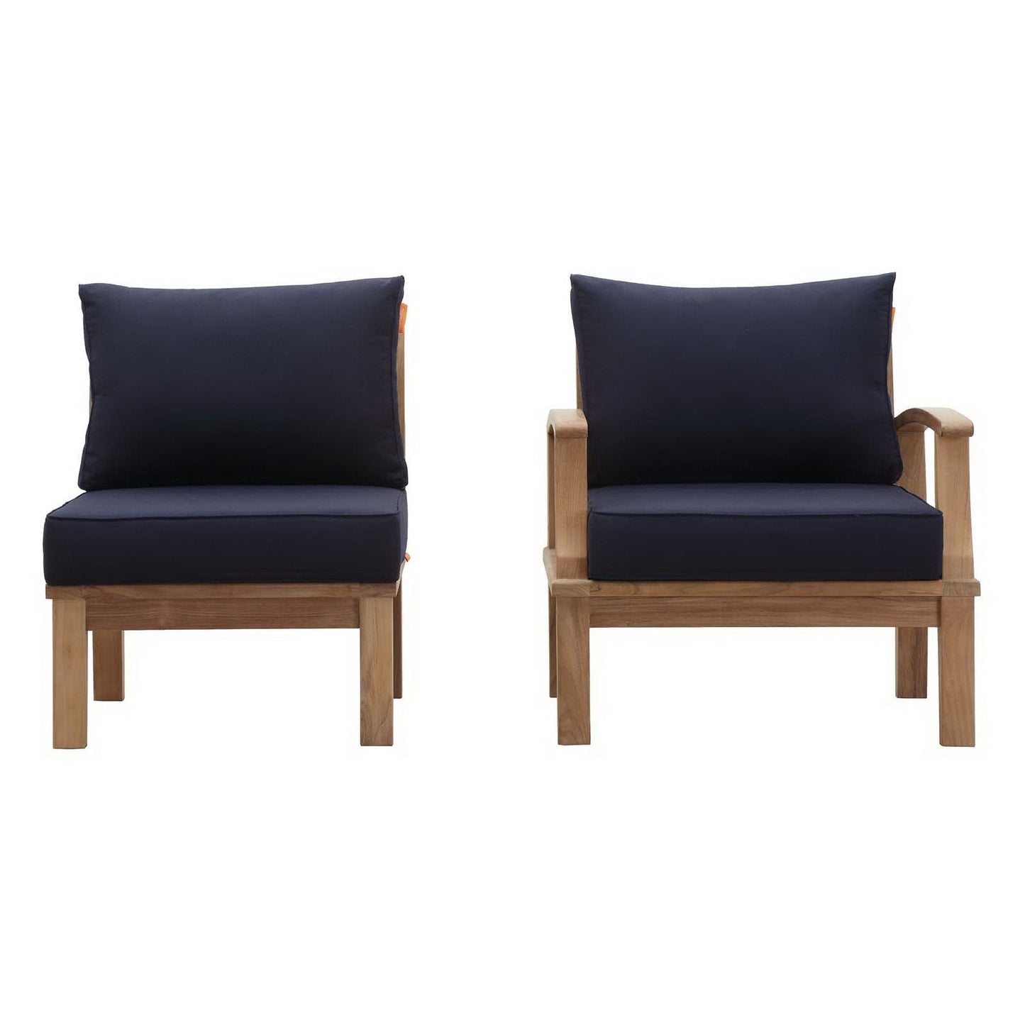 Modway Marina the Two Piece Teak Patio Set