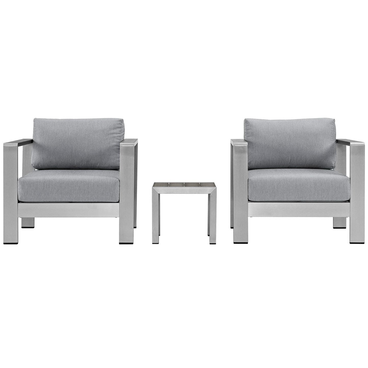 Shore 3 Piece Outdoor Aluminum Furniture Set