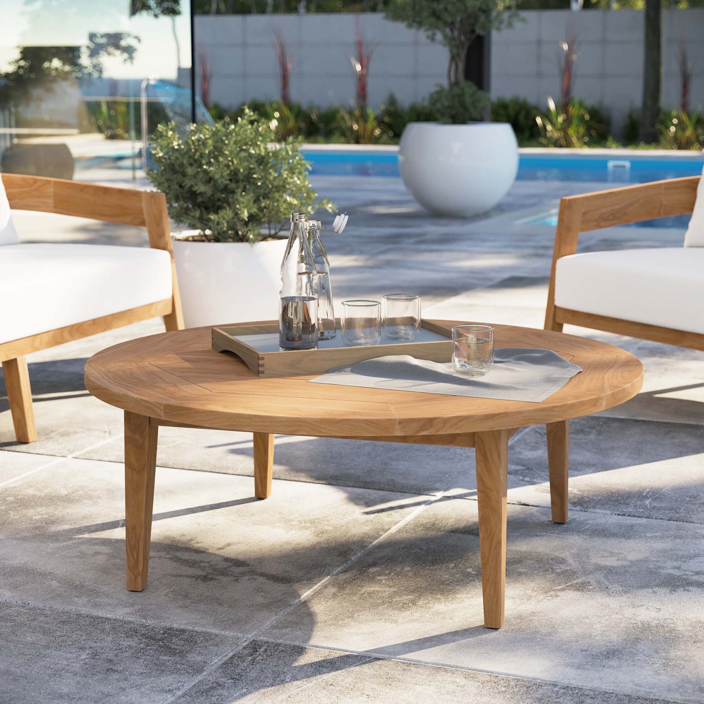 Modway the Brisbane Teak Outdoor Coffee Table