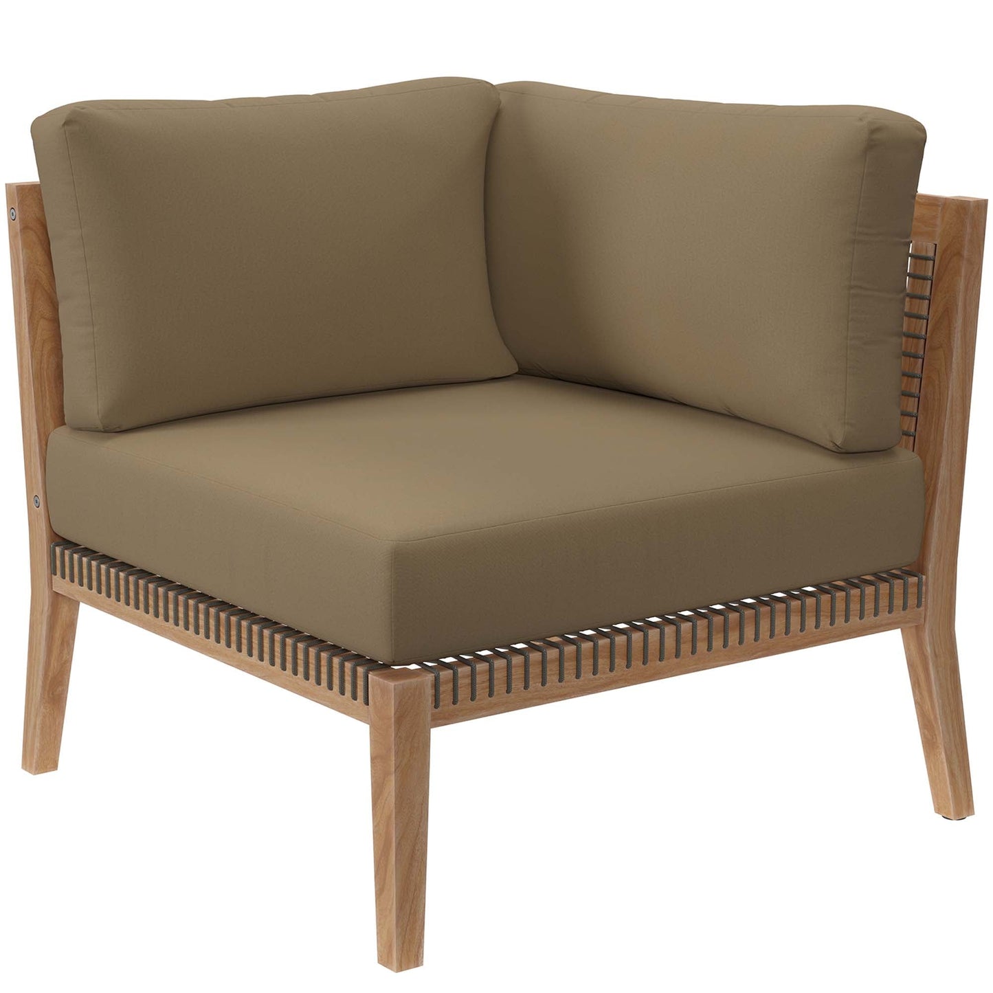 Coastal Clearwater And Outdoor Teak Corner Chair