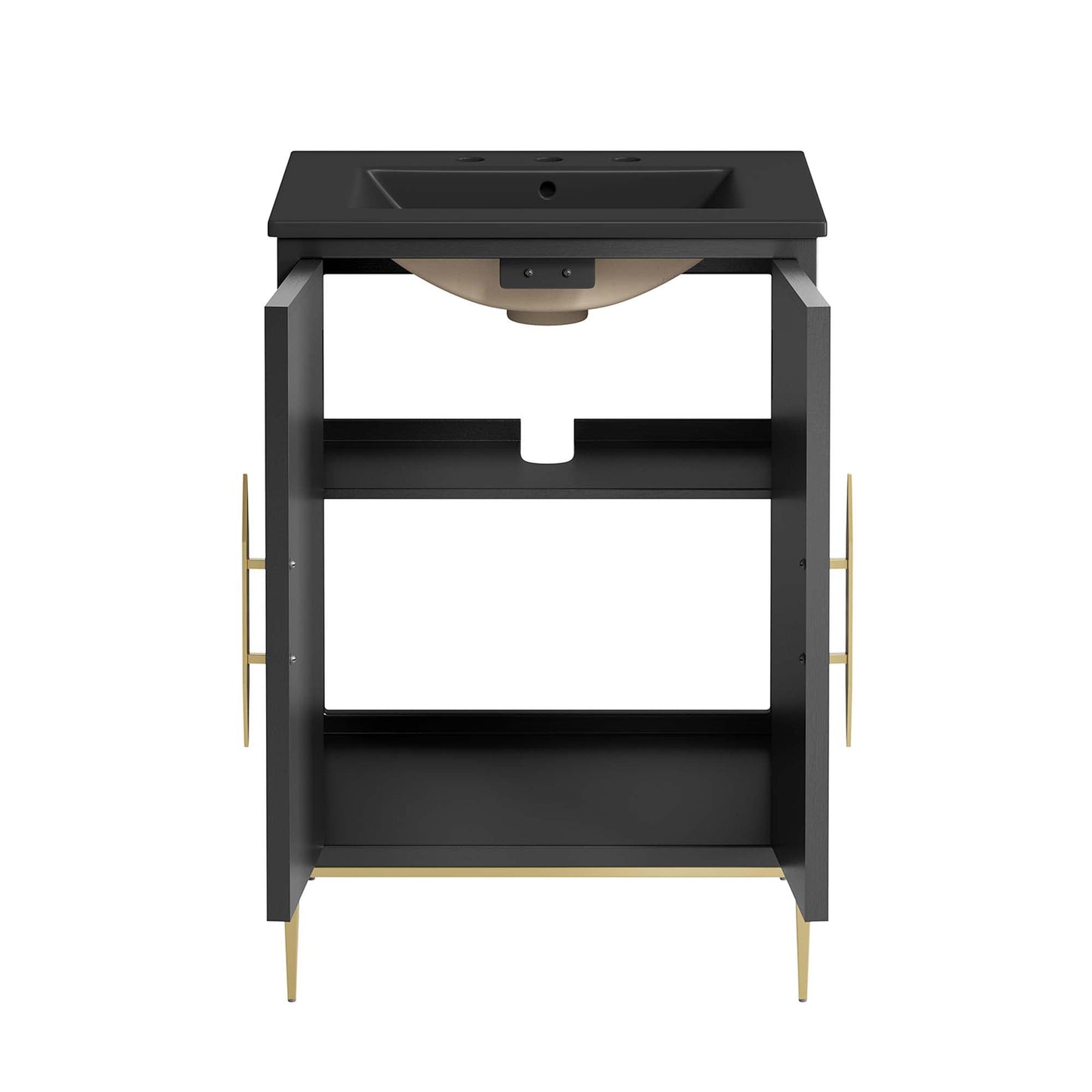 Awaken 24 Inch Bathroom Vanity with Solid Wood