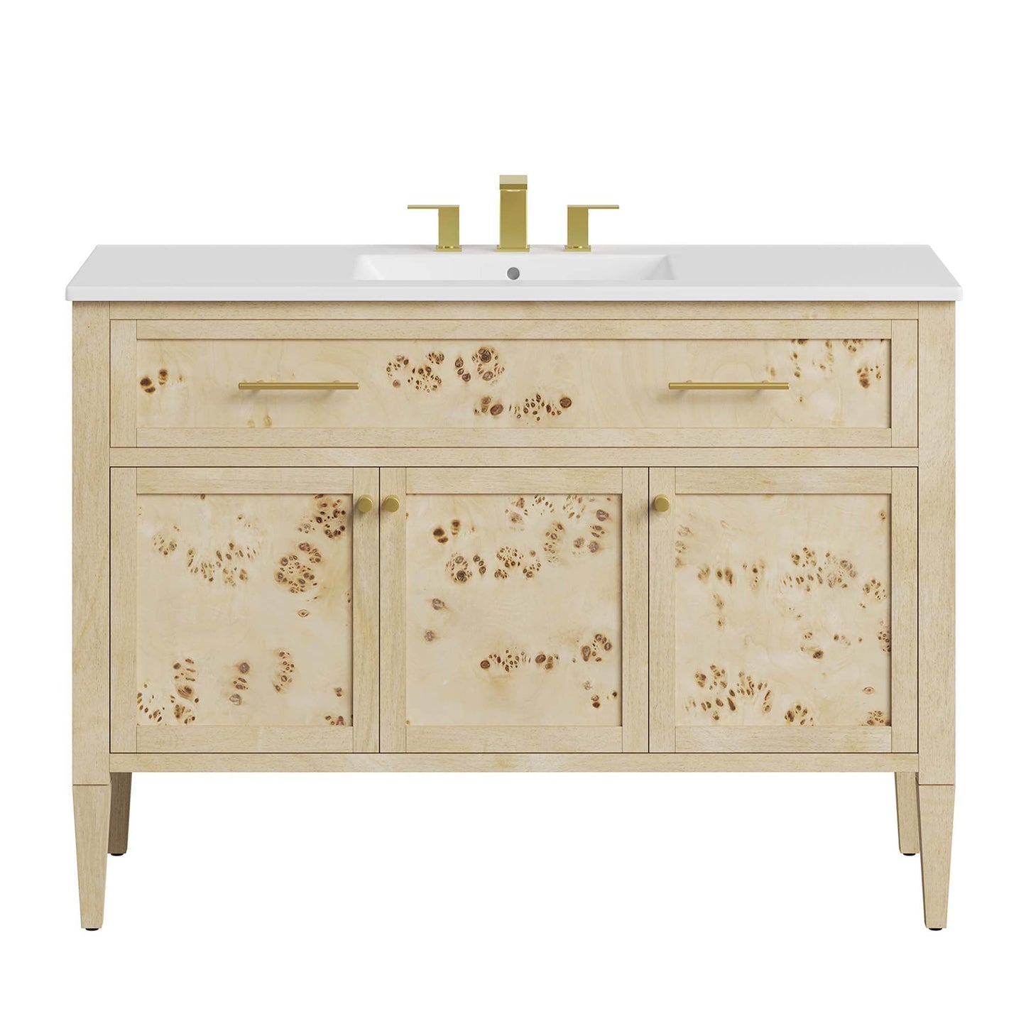 Elysian 48 Wood and Single Sink Bathroom Vanity