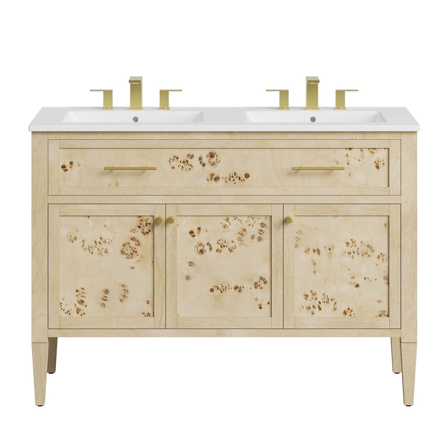 Modway Elysian 48 Inch Double Sink Wood Vanity