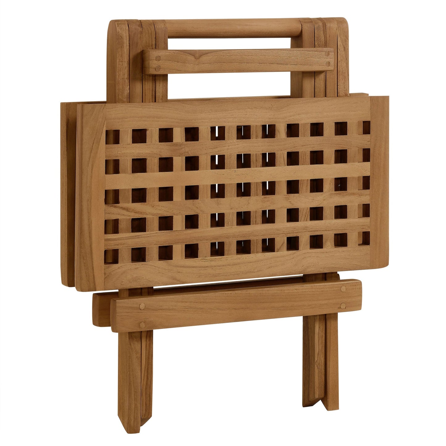 Modway Vienna Outdoor Teak and Patio Side Table