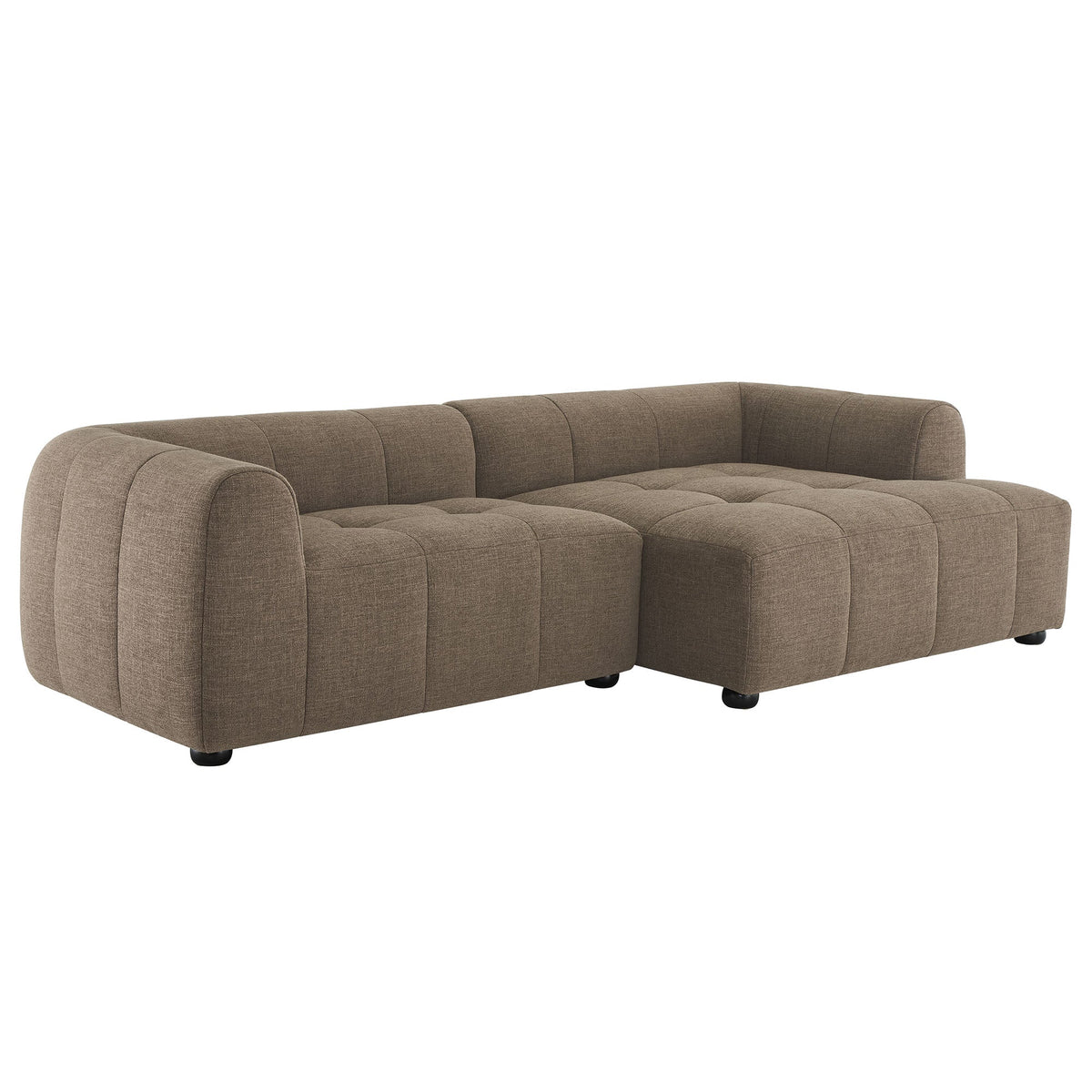 A Right Facing Liana Fabric Sofa and Chaise