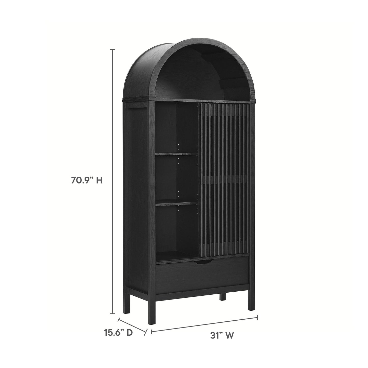 Modway Vaughn Cabinet for Display and Home Use