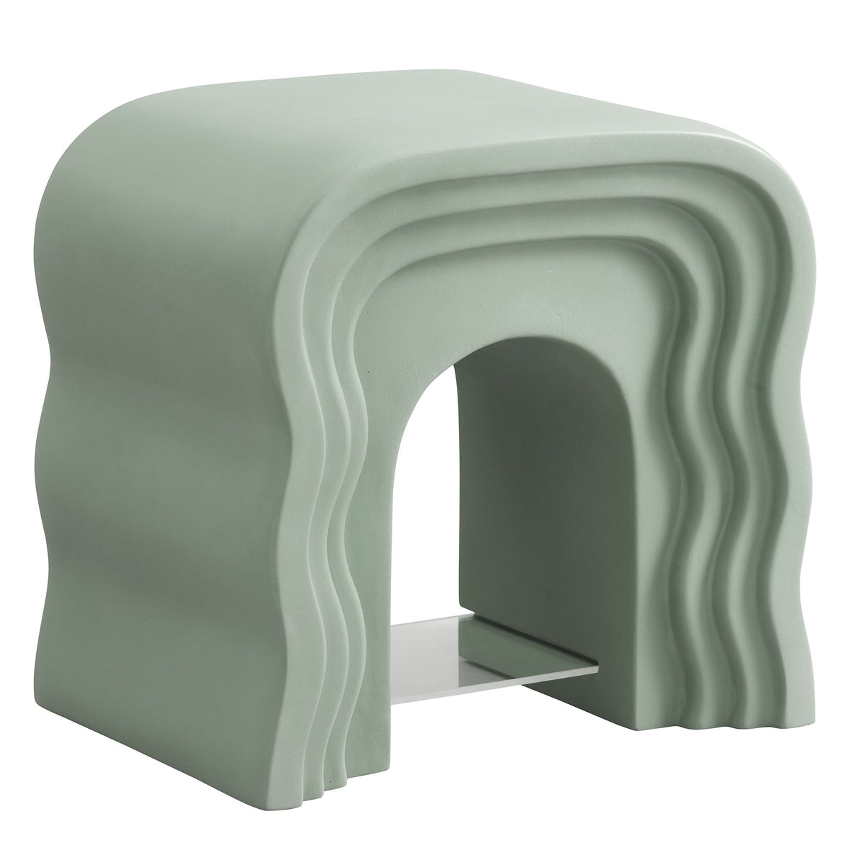 Jorin Squiggle Side Table sage green layered rounded form nightstand Modway HouseOfZazla on Tampa Home & Garden Store