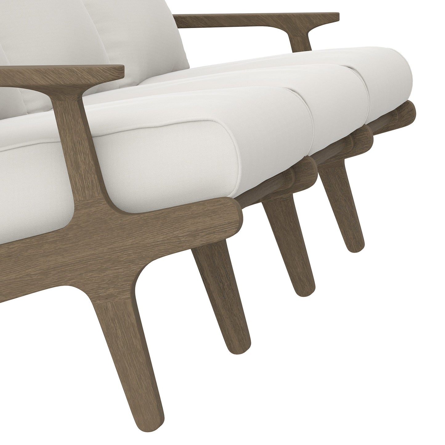 Saratoga Outdoor Teak Sofa for a Modern Patio
