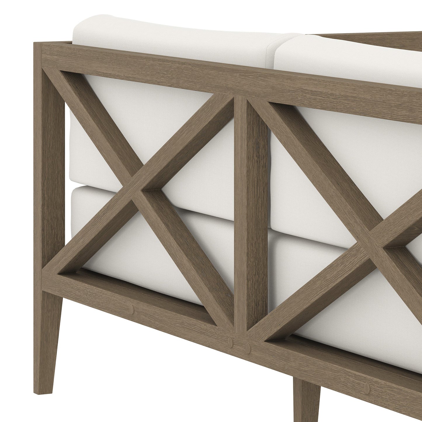 Modway Northlake Outdoor Teak Loveseat Set