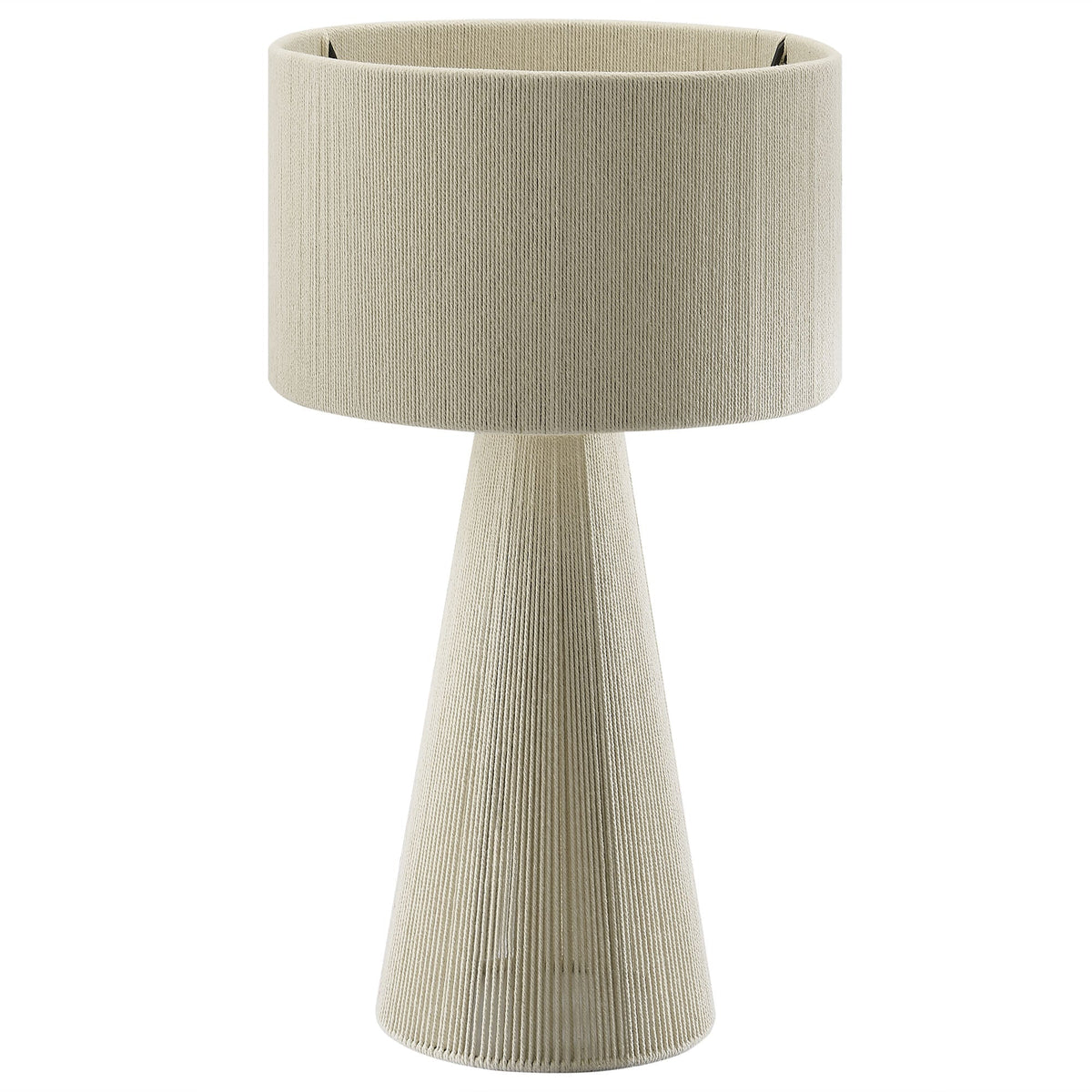 Gia handwoven cotton thread table lamp natural beige by HouseOfZazla on Tampa Home & Garden Store