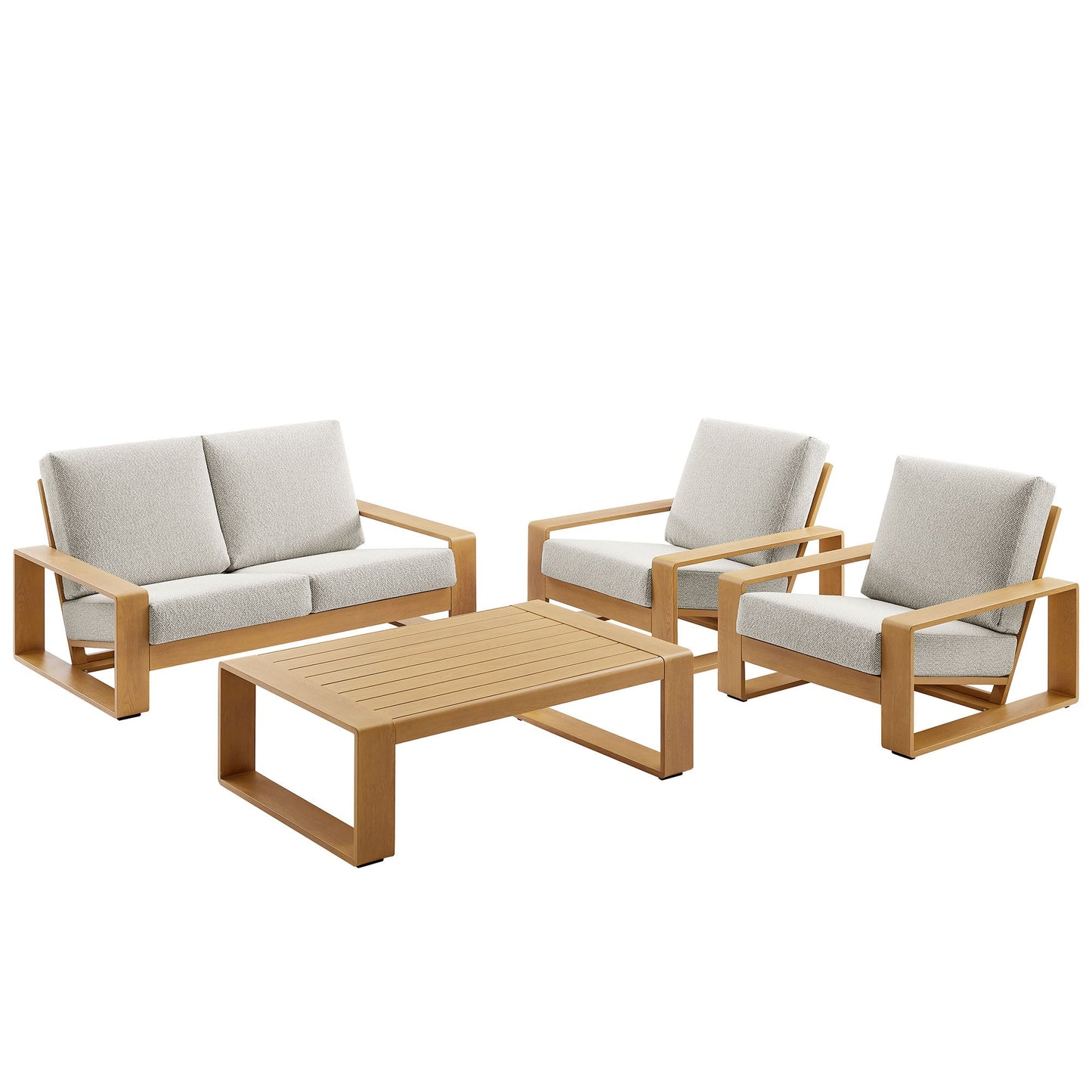 Modway Lirienne 4-Piece Outdoor Patio Set