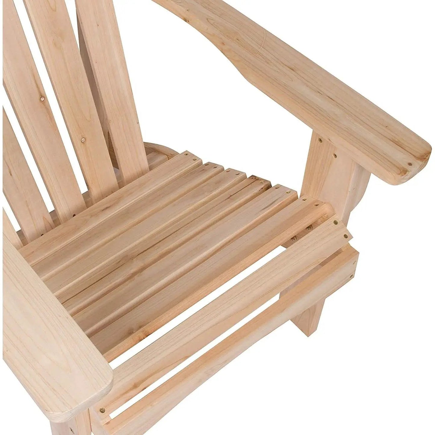 Ergonomic Natural Cedar Wood Adirondack Chair - Tampa Home & Garden Store