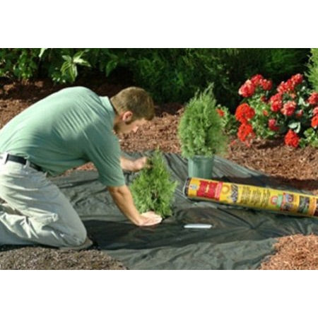 Malla antihierbas alternativa al herbicida de 3' x 100' para jardinería